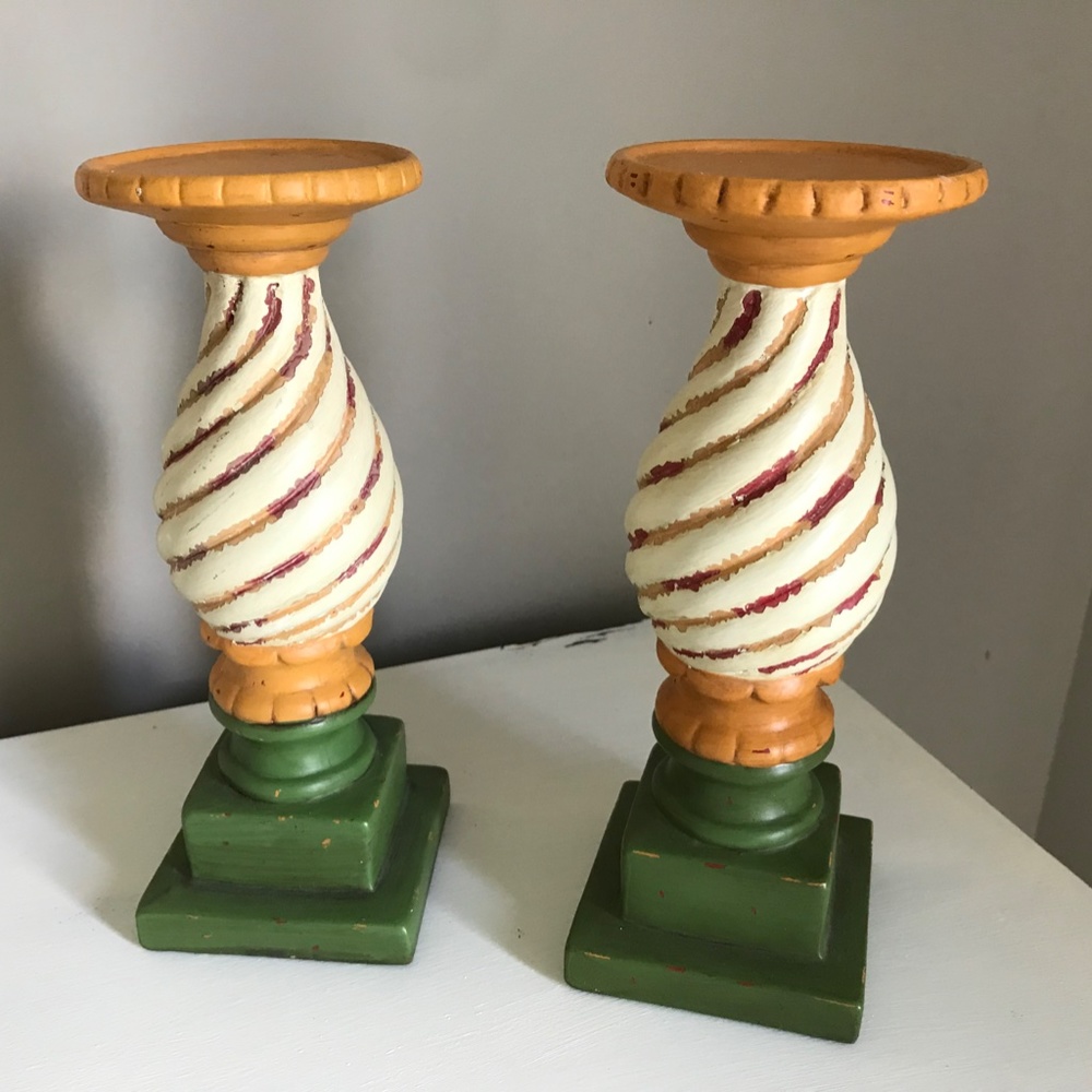 Southern Living at Home Candle Pillars / Sticks Tuscany Set of 2